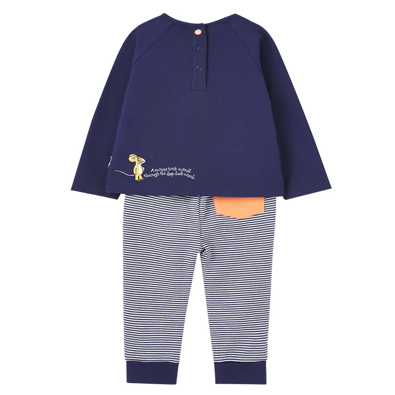 Joules Gruffalo Mack Organically Grown Cotton Jersey Applique - Gruffalo and Mouse-1